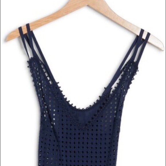 🔥🔥NWT ECHO Sheer Eyelet Midi Dress - Picture 4 of 15